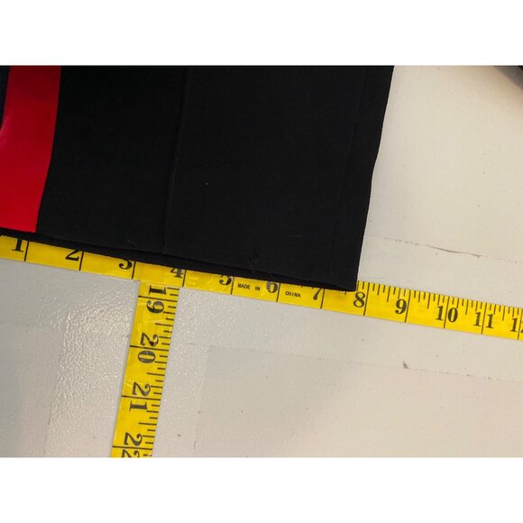 Express Black Athletic Pants Red Side Stripes Elastic Waist Comfortable Small - Picture 9 of 9